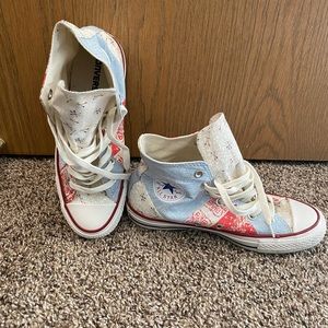 High top quilted women’s Converse sneakers